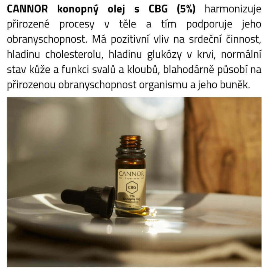 CANNOR CBG olej 5%, 500mg