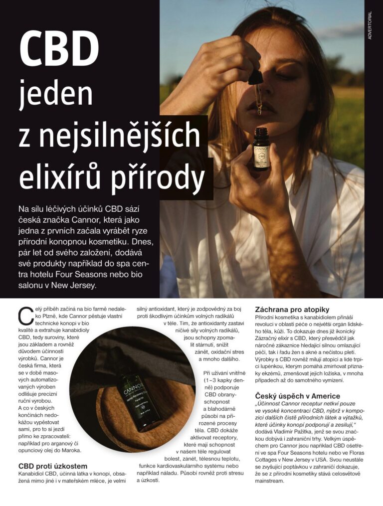 Moje psychologie, CBD, CBD účinky, CBD kosmetika, CANNOR, konopí, léčivé konopí, pažitka, elixír,