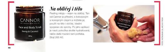 Story, Peeling cannor, solný peeling, himalájská sůl, tělo, obličej, CBD, Pažítka, Plzeň,