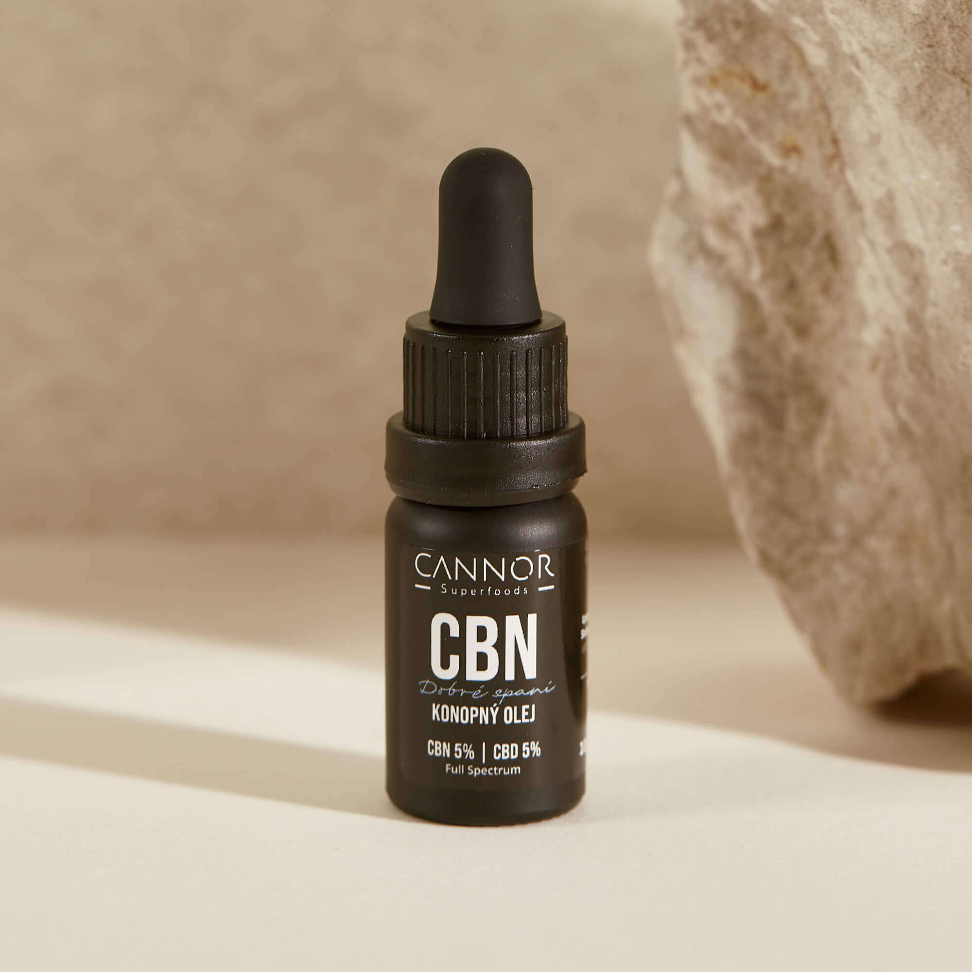 CBN konopný olej Dobré spaní 5% 500mg CBN, 500mg CBD, 10ml CBN konopný olej